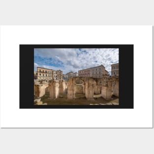 Roman amphitheater in Lecce, Italy Posters and Art